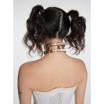 Champagne Golden Leather Choker