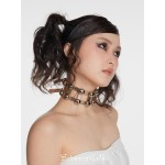 Champagne Golden Leather Choker