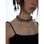 Purple Zircon Cuban Necklace