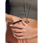 Trishul Obsidian Bracelet