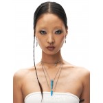 25ss Blue Bullet Necklace