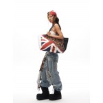 25ss Union Flag  Leopard Tote Bag