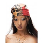 25ss Union Flag  Leopard Scarf 