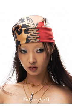 25ss Union Flag  Leopard Scarf 