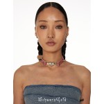 Rivet Floral Choker