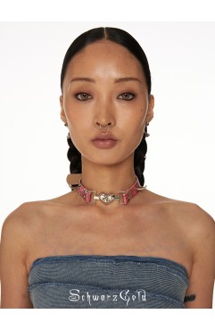 Rivet Floral Choker