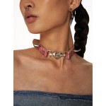 Rivet Floral Choker