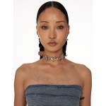 Rivet Floral Choker